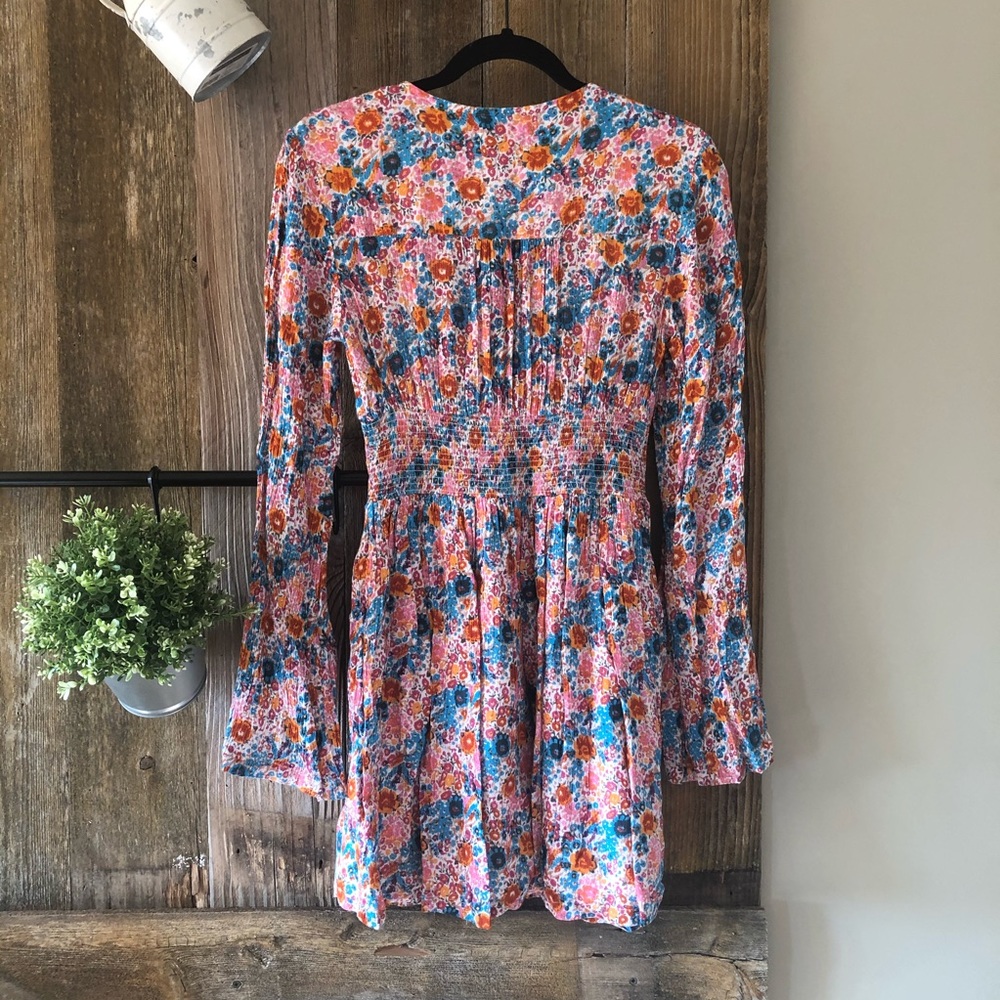 Urban Outfitters | Elise Floral Smocked Dress - Picture 7 of 8